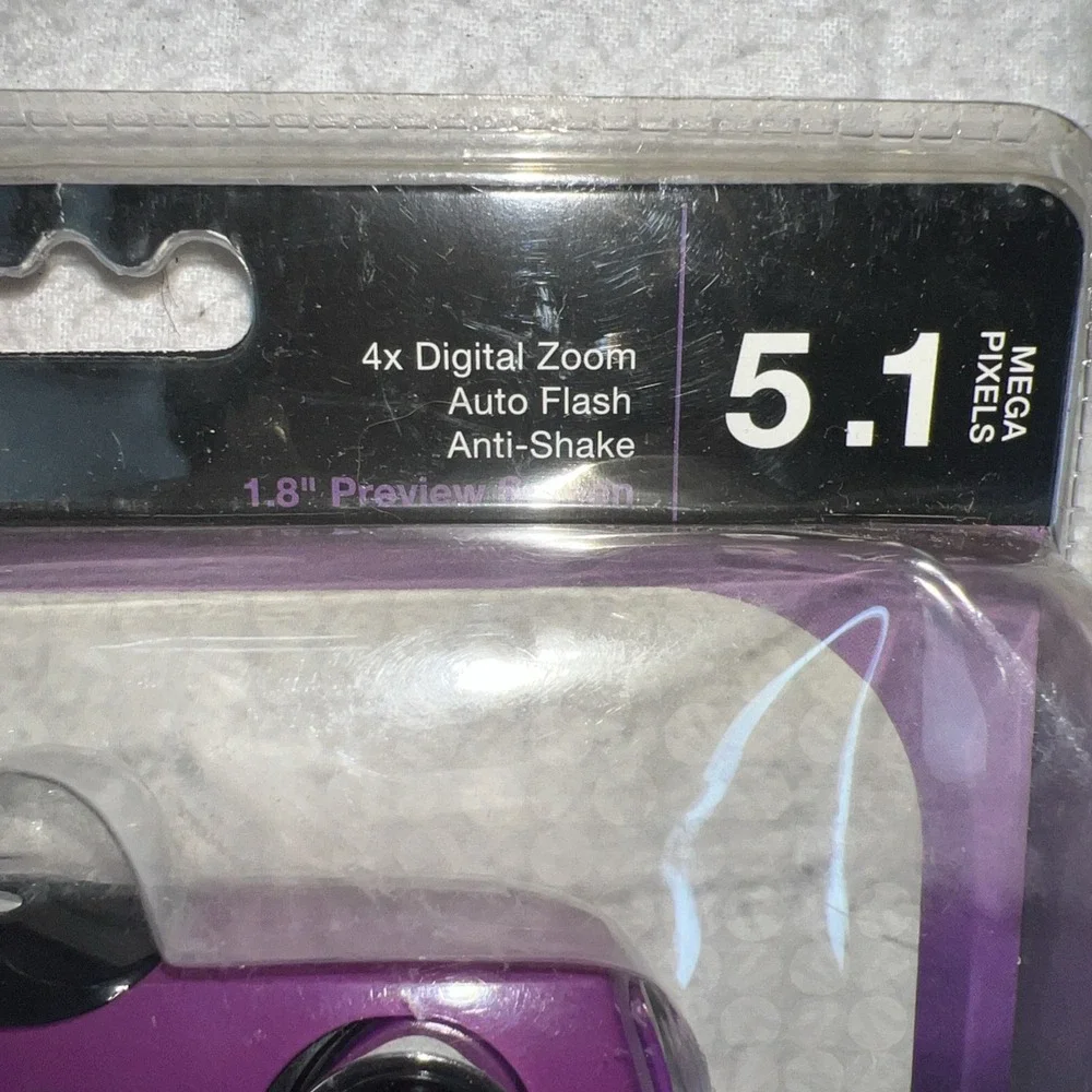 Vivitar Vivicam 5119 5.1 Mega Pixels Compact Digital Camera Purpl Factory Sealed